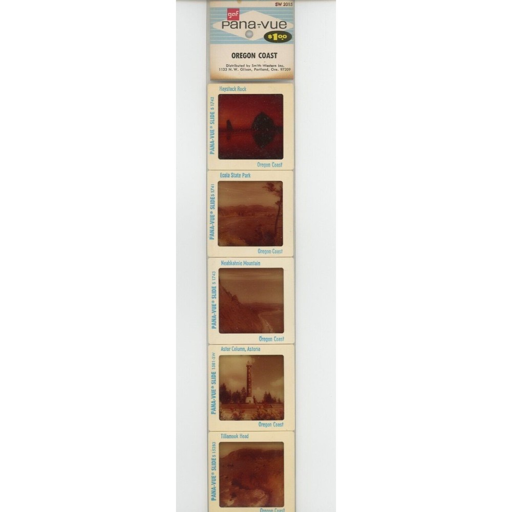Vintage Sawyers Pana-Vue‎ Slides Oregon Coast Ocean Travel USA Lot of 5 SW2015